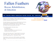 Tablet Screenshot of fallenfeathers.org